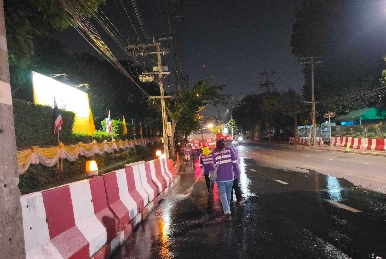 ล้างถนน ก.พ. 68