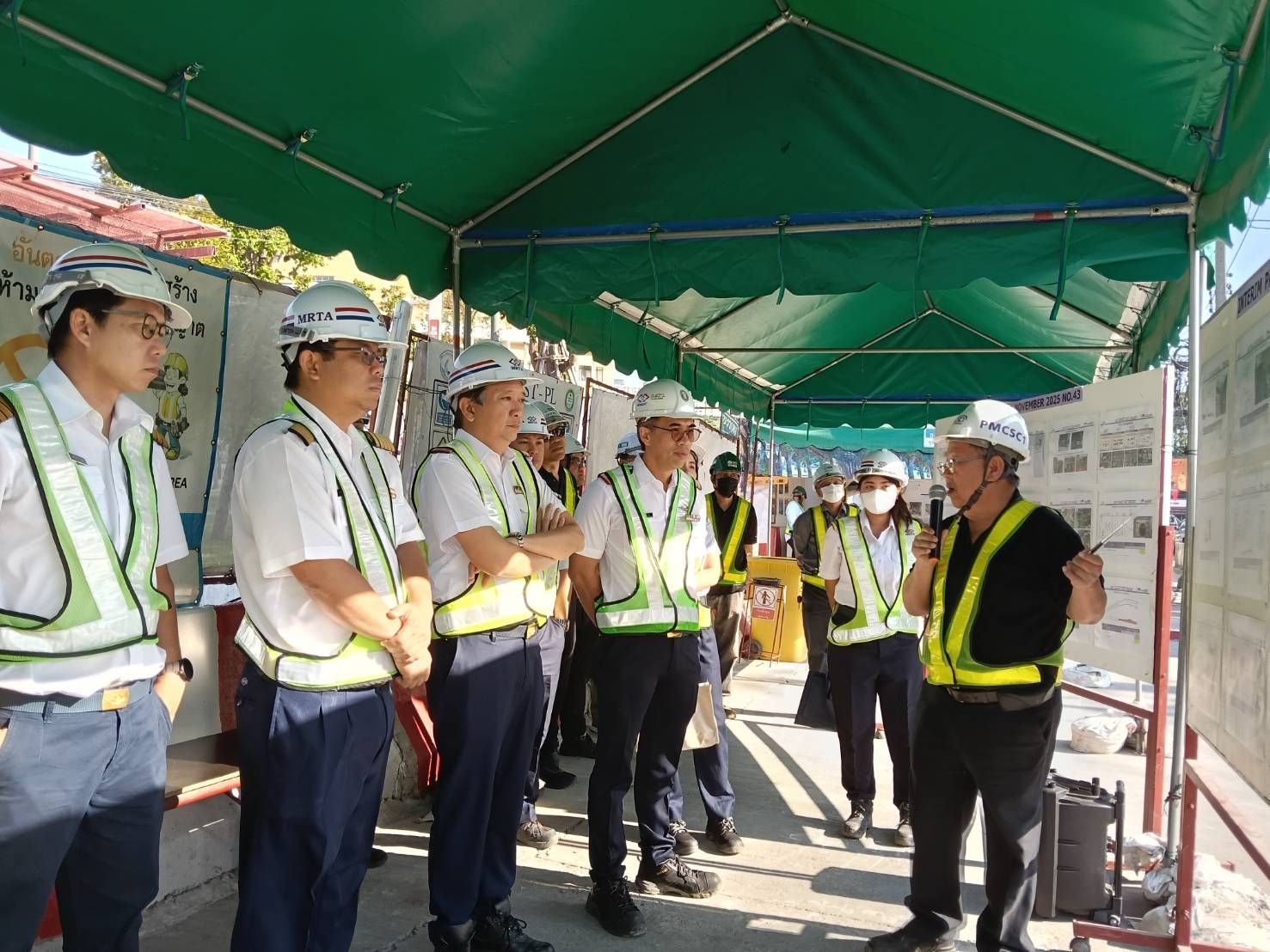 รฟม. ติดตามความก้าวหน้าการก่อสร้าง โครงการรถไฟฟ้าสายสีม่วง ช่วงเตาปูน – ราษฎร์บูรณะ (วงแหวนกาญจนาภิเษก)